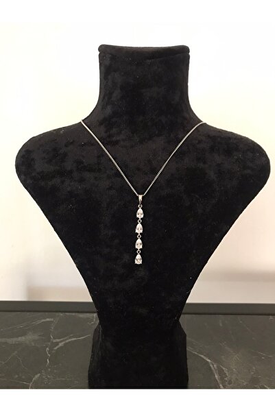 shop PASLANMAZ ÇELİK 4 DAMLA SU YOLU GÜMÜŞ RENK 26 CMMODEL İNCE ZİNCİRLİ ZARİ...