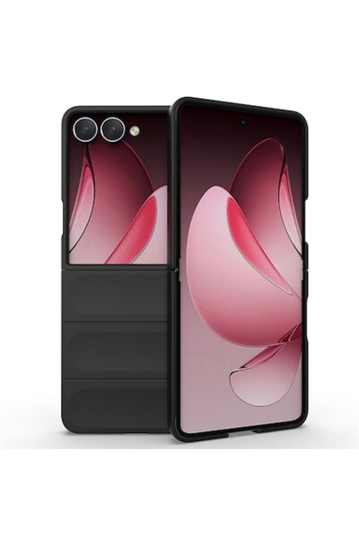 Optim Solution Carcasă de telefon Buffer pentru Samsung Galaxy Z Flip7, neagră