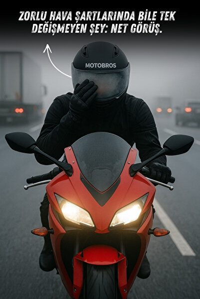 Motobros PİNLOCK Buğu Önleyici Lens Kask Buğu Önleyici Kask Buhar Önleyici Lens Maxvision