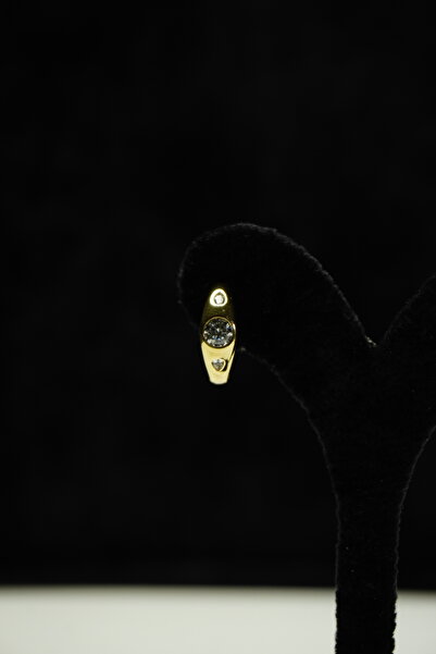 Rumon Zircon Stone Minimal Steel Earrings