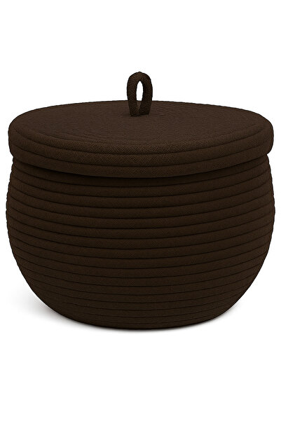 MaVaux سلة من الخوص المصنوعة من الحبال للمطبخ والحمام والمنزل مقاس 17x21 سم -...