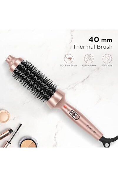 PARWIN PRO BEAUTY Thermal Round Brush, 1.5"/40mm Heated for Blowout Look