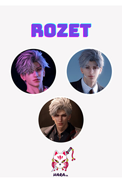 Hara Company Love And Deepspace Oyunu Sylus Oyun Rozet Seti (3’LÜ)