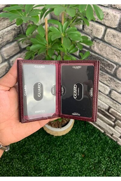 GUARD Καφέ Γνήσιο Δερμάτινο Μίνι Μέγεθος Πορτοφόλι Πιστωτικής Κάρτας - GRD250902WT1058