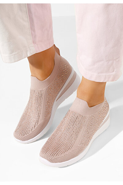 B T Shoes Růžové slip on tenisky Amelie