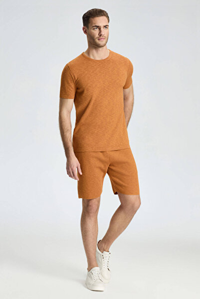 Hemington Crew Neck Pure Cotton Orange Knitwear T-Shirt