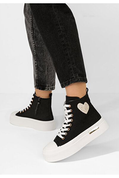 B T Shoes Tenisi cu platformă Carylsa negri