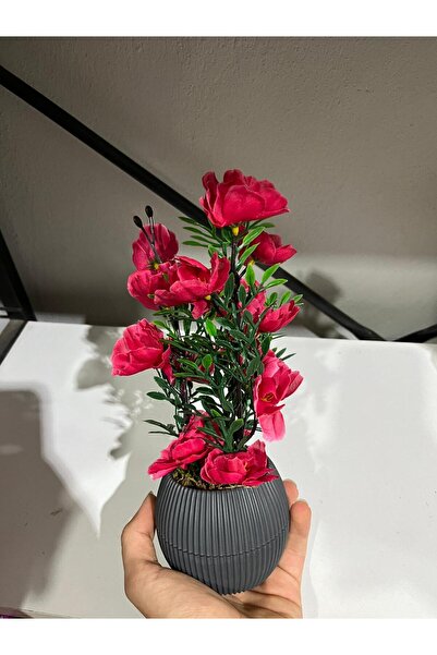 La bella bazar 24 см изкуствена цвете декоративна саксия за маса декоративно цвете малък размер естествен камък мъх саксия