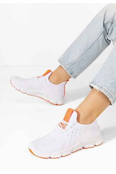 B T Shoes Bílé sportovní boty dámské Saleda V6