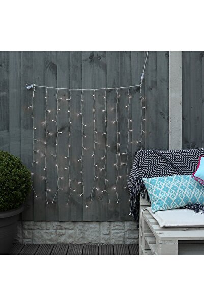 Flippy Christmas Installation, Curtain Type, IP44, 9m x 3m, 720 LEDs, Cold White, with 8 Light Modes, 31V,