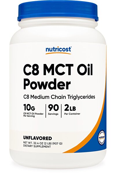 Nutricost مسحوق زيت C8 MCT 2 رطل (32 أونصة) - مسحوق زيت C8 MCT 95%