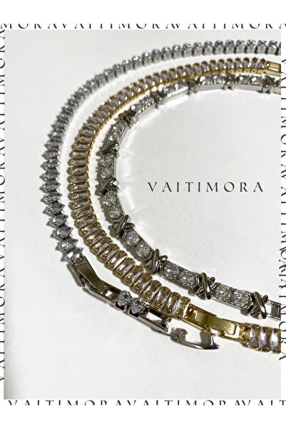 vaitimora سوار مطلي بحجر الزركون على شكل مسار مائي