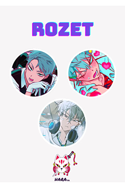 Hara Company Alien Stage Animesi Till Anime Rozet Seti (3’LÜ)