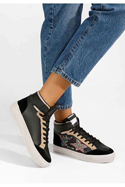 B T Shoes Sneakers αστραγαλου γυναικεια Morella μαύρα