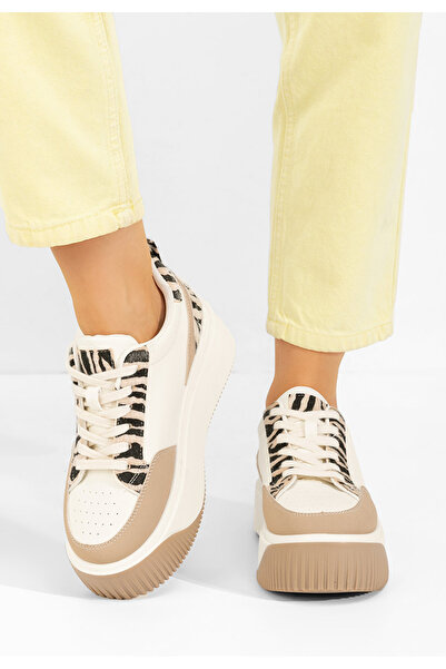 B T Shoes Sneakers cu platformă Alexandrina zebra