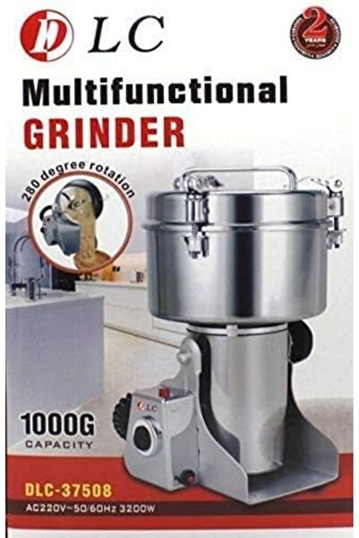 DLC Stainless Steel Multi-functional Grinder, 3200W, 1000G Capacity, 280 degree Rotation