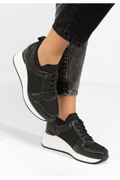 B T Shoes Sneakers με πλατφόρμα Ellsa μαύρα