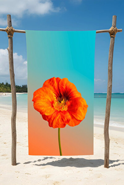 BETHA Cotton Beach Towel – Floral Design – 75X150 cm