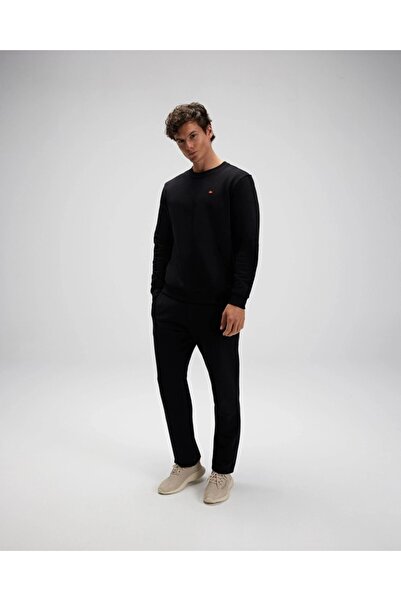 Ellesse EM579-BK Мъжка черна блуза с обло деколте