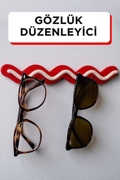 Genç 3D Modern Wavy Eyeglass Chain |   Wall Mounted Glasses Stand |   Stylish...