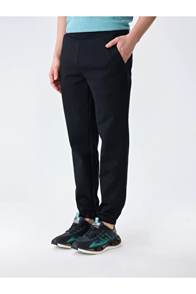 Isaora Gıza Cotton Jogger Men's Black Sweat Pant Isr5402-0