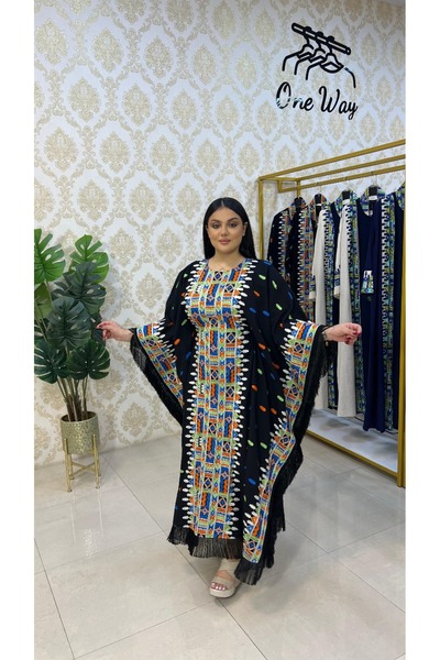 ONE WAY FASHION دراعة كويتية مع تطريز انيق وحزام داخلي ل امكانية التصغير والت...