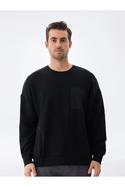 Isaora Performance Cotton Erkek Black Sweat Isr8113-0