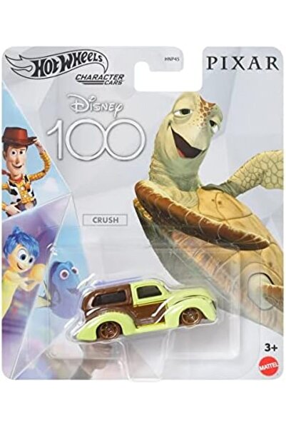 HOT WHEELS Disney 100th Anniversary Crush Character Car – 1:64 Scale Die-Cast Vehicle