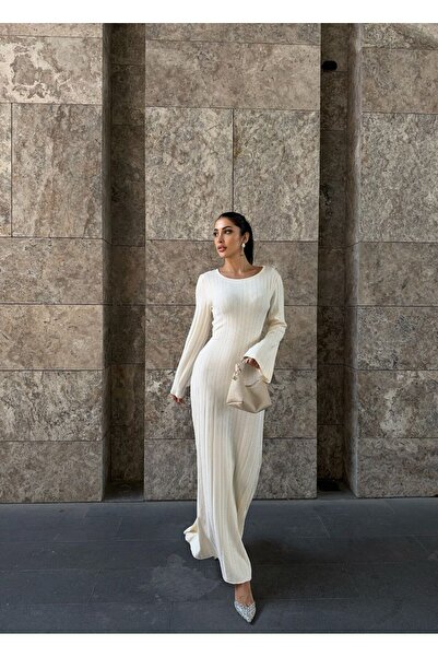 Cistern İstanbul Жіноча багліма Детальна довга трикотажна сукня