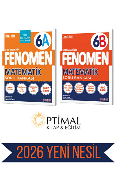 Fenomen Yayıncılık 6. SINIF MATEMATİK (A-B) SET