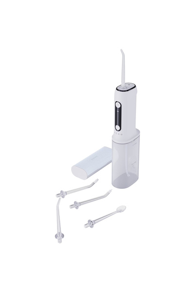 AENO Ústní irigátor ADI0001, 3 úrovně intenzity, 4 režimy čištění, 2200 mAh, bílá