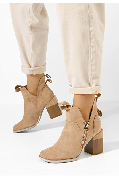 B T Shoes Μποτάκια με τακούνι Iriel χακι