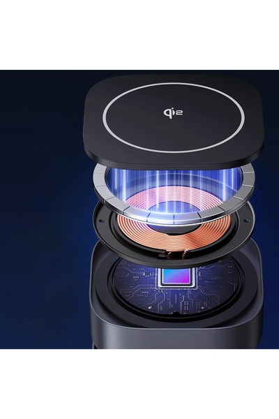 Ugreen Foldable Wireless Charger 2in1, 15W, Cable, 1m - W702 (35316) - Black