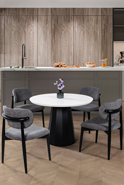 Eymense Ren 4 Sandalyeli Mutfak Masa Takımı