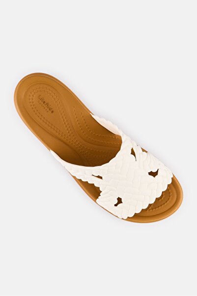 Crocs Women Slip On Block Heel Sandals, Off White
