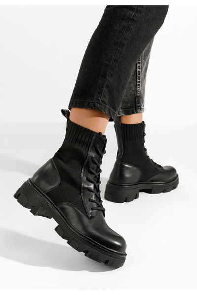 B T Shoes Αρβυλάκια γυναικεία Eirado μαύρα