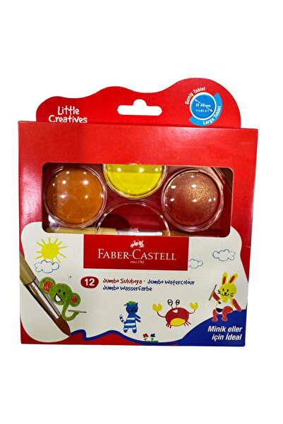 Faber Castell Faber-Castell Little Creatives Jumbo Suluboya 12li