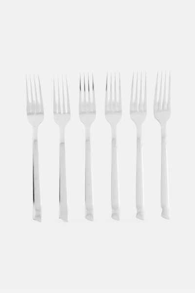 YOTO 6 Pieces Stainless Steel Dinner Forks, Silver