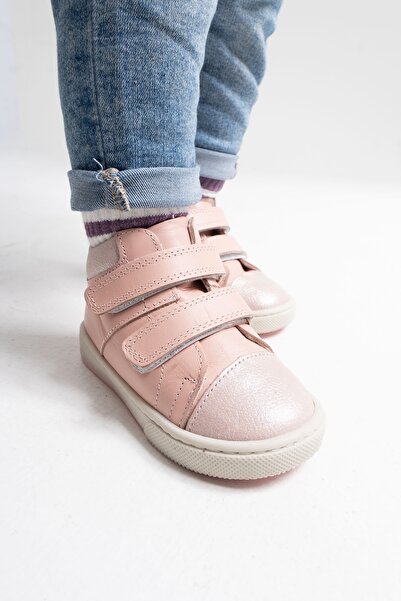 mnpc Kız Çocuk Pudra Hakiki Deri Suya Dayanıklı Anatomik İlk Adım Bot