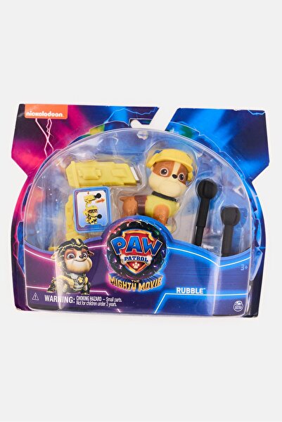 PAW PATROL Mighty Movie Hero Pups Rubble Figure