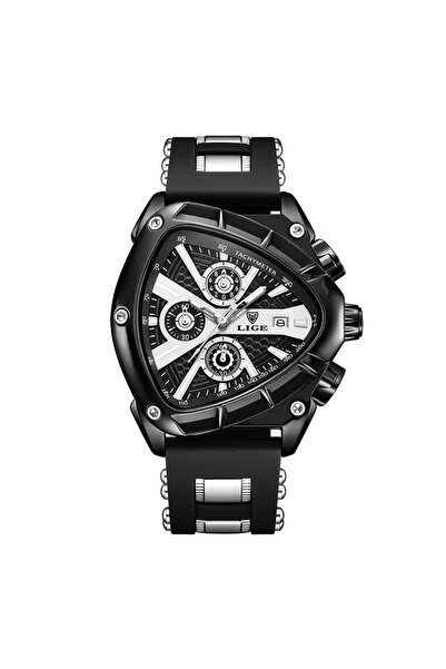 Store Polat Alemdar Saati Triangle Model Function Silicone Cord Waterproof Male Watch