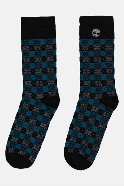 Timberland Men 1 Pair Allover Print Boot Socks, Multicolor