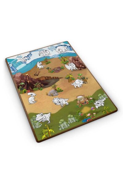 Ricokids Spatiu de joaca 2 in 1, covoras din spuma si carte de colorat, asigu...