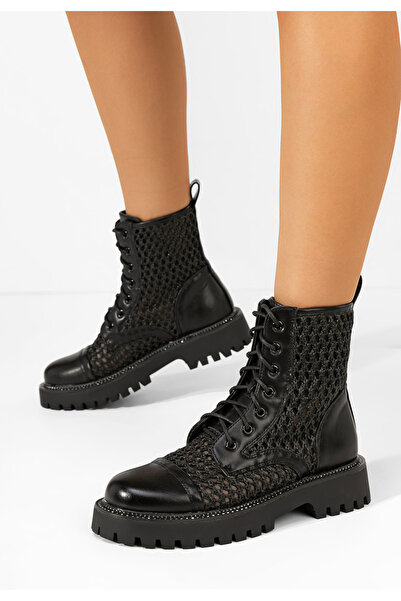 B T Shoes Αρβυλάκια γυναικεία Raeann μαύρα