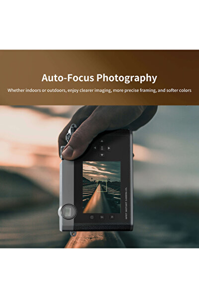 HPRT Z3 Instant Print Camera – 2.8" Screen Instant Editing & Printing Camera (Brown)