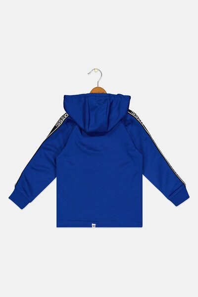 MESSİ Toddlers Boy Hoodie Brand Logo Outdoor Jacket, Blue