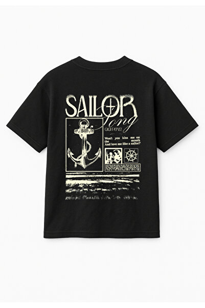 Altair Tr تي شيرت مطبوع عليه أغنية جيجي بيريز سيلور سونغ باللون الأسود للجنسين