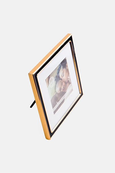 Enchante Accessories Metallic Square Tabletop Photo Frame, Multicolor