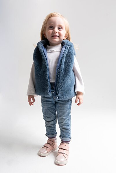 mnpc Kız Çocuk Pudra Hakiki Deri Suya Dayanıklı Anatomik İlk Adım Bot