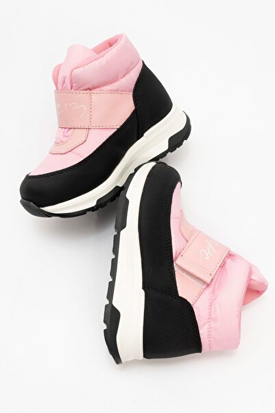 mnpc Kız Çocuk Pembe Suni Deri Suya Dayanıklı Anatomik Günlük Bot